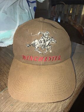 Winchester Brown Embroidered Cowboy Cap-1866 signature